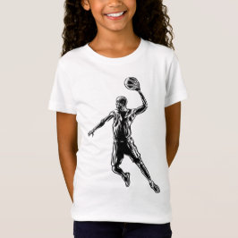 Camiseta Jogador de basquete Slam Dunk Dark Design