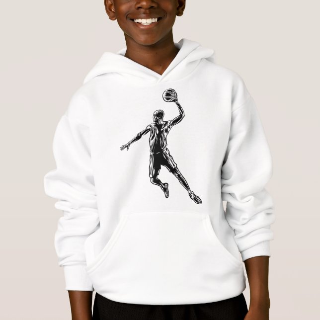 Camiseta Jogador de basquete Slam Dunk Dark Design (Frente)