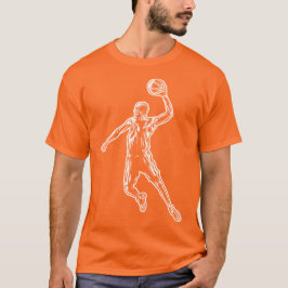 Camiseta Jogador de basquete Slam Dunk Light Design