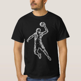 Camiseta Jogador de basquete Slam Dunk Light Design