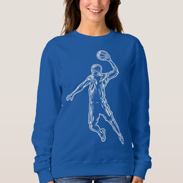 Camiseta Jogador de basquete Slam Dunk Light Design (Frente)