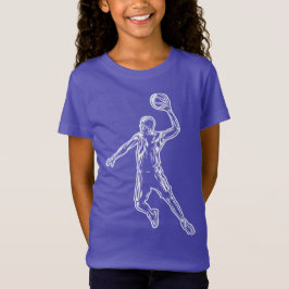 Camiseta Jogador de basquete Slam Dunk Light Design