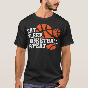 Camiseta Jogador de basquete T-Sh para repetir o sono