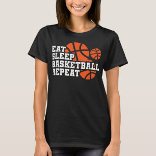 Camiseta Jogador de basquete T-Sh para repetir o sono