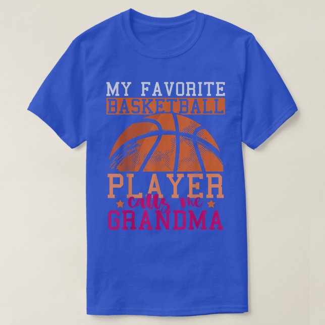Camiseta Jogador de basquete, vovó Dia de as mães, Basquete (Frente do Design)