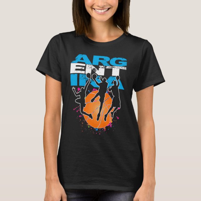 Camiseta Jogador de basquetebol da Argentina Du (Frente)