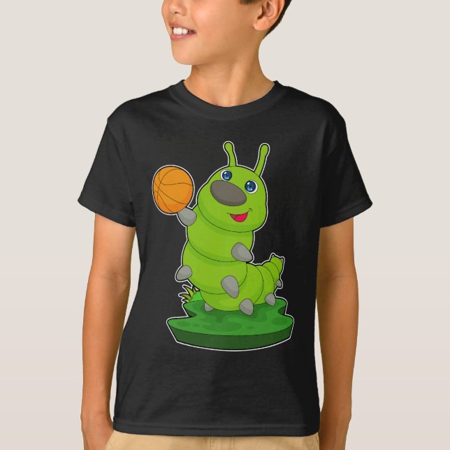 Camiseta Jogador de basquetebol da lagarta (Frente)