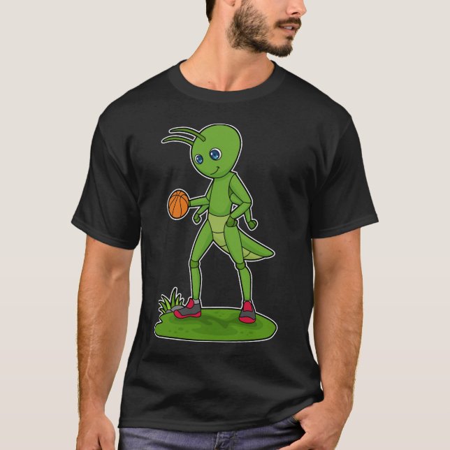 Camiseta Jogador de basquetebol da lagarta (Frente)