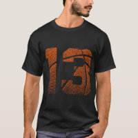 Jogador de basquetebol de 13 Birthday Boy 13