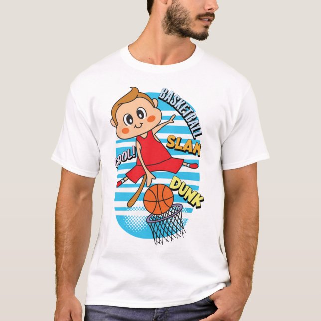 Camiseta Jogador de basquetebol de macaco-gato (Frente)