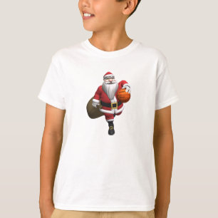 Camiseta Jogador de basquetebol de Papai Noel