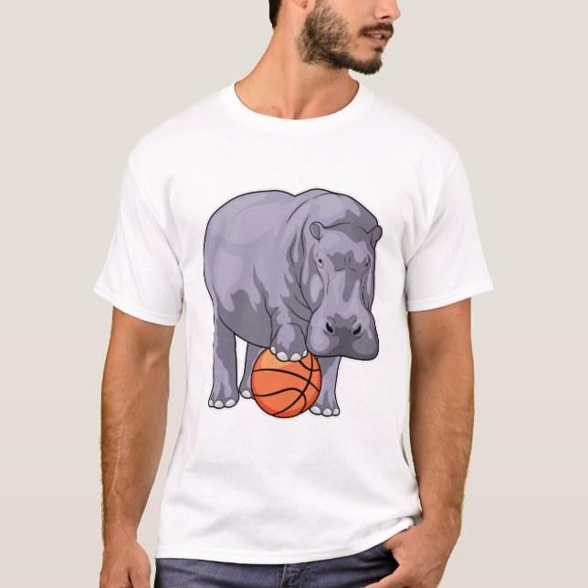 Camiseta Jogador de basquetebol do Hippo (Frente)