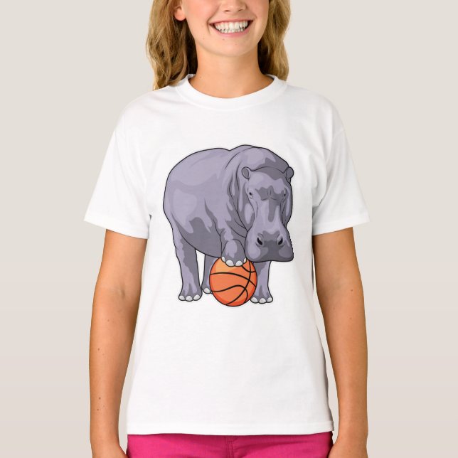 Camiseta Jogador de basquetebol do Hippo (Frente)