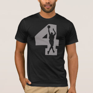 Camiseta Jogador de basquetebol do número 4