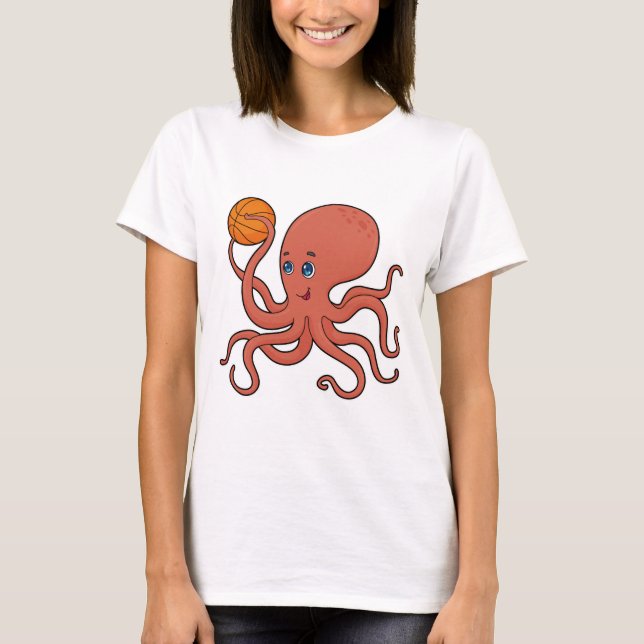 Camiseta Jogador de basquetebol do Octopus (Frente)