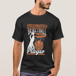 Camiseta Jogador de basquetebol em cadeira de rodas