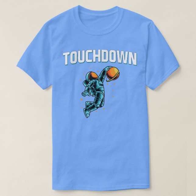 Camiseta Jogador de basquetebol engraçado touchdown bola de (Frente do Design)