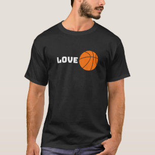 Camiseta Jogador de basquetebol Love Ball Design Legal Spor