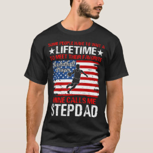 Camiseta Jogador de basquetebol me chama STEPDAD