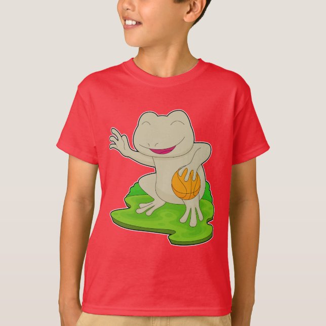 Camiseta Jogador de basquetebol sapo (Frente)