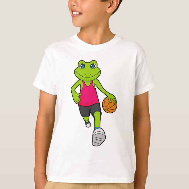 Camiseta Jogador de basquetebol sapo (Frente)