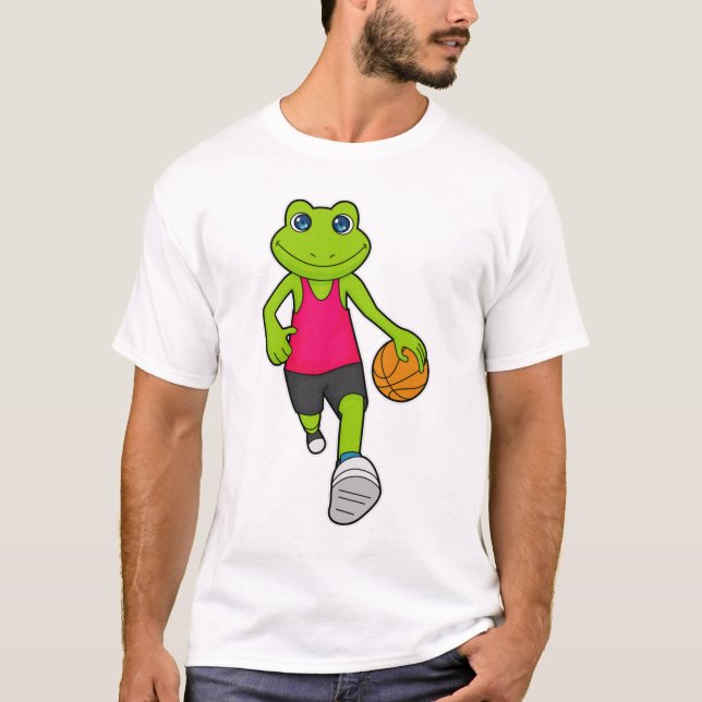 Camiseta Jogador de basquetebol sapo (Frente)