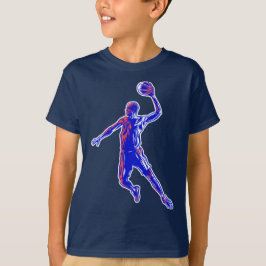 Camiseta Jogador de basquetebol Slam Dunk, Vermelho e Azul 