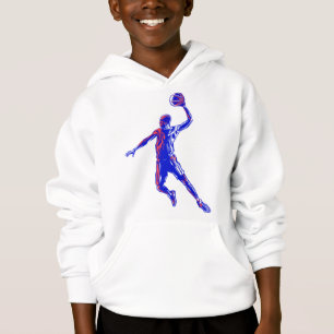 Camiseta Jogador de basquetebol Slam Dunk, Vermelho e Azul 