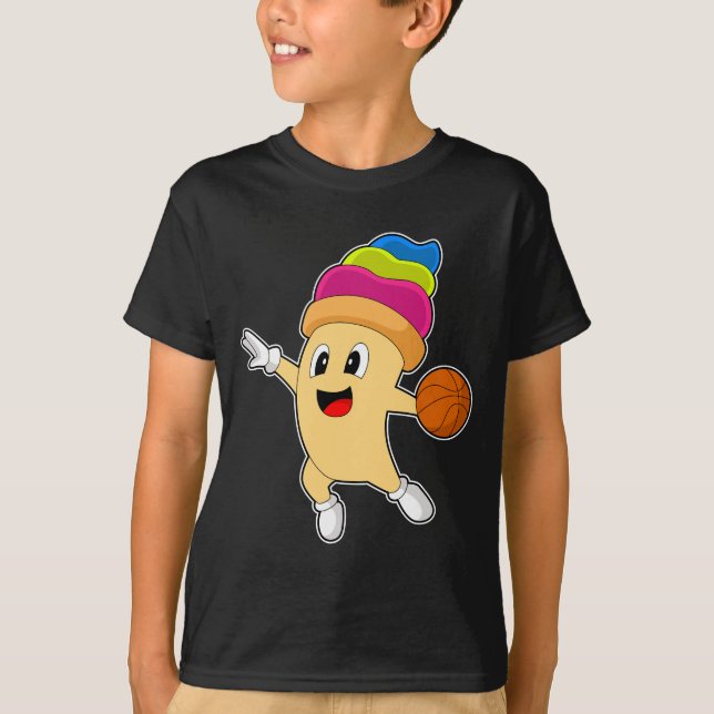 Camiseta Jogador de basquetebol sorvete (Frente)