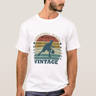 Camiseta jogador de basquetebol vintage retro design T-Shir