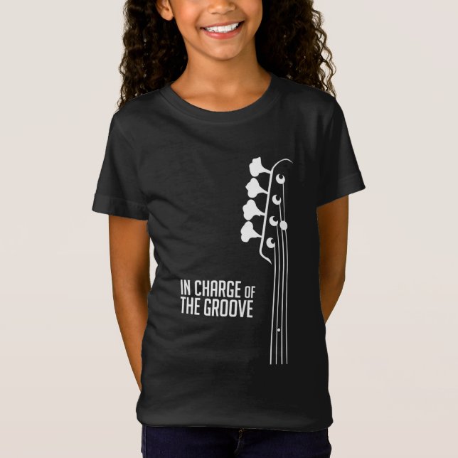 Camiseta Jogador de Bass encarregado do Groove (Frente)