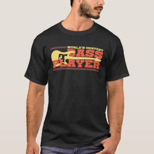 Camiseta Jogador de Bass Mais Okayest do Mundo Assiste Músi