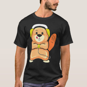 Camiseta Jogador De Beaver Para Jogos Para Jogador De Víde