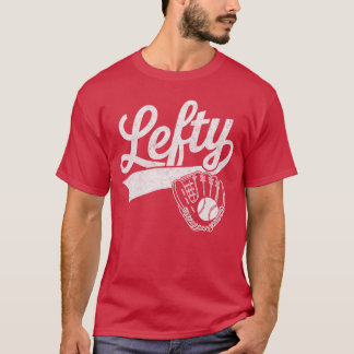 Camiseta Jogador de beisebol canhoto vintage Baseballee Lef