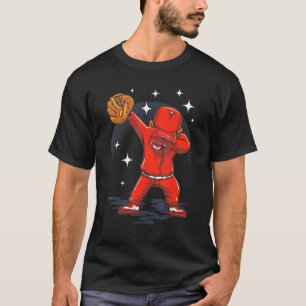 Camiseta Jogador de beisebol Dabbing Receptor Arremessador 