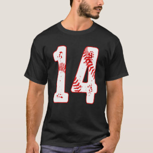 Camiseta Jogador de beisebol de 14 Birthday, catorze, 14 an