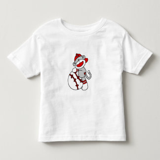 Camiseta Jogador de beisebol do macaco da peúga