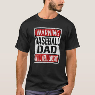 Camiseta Jogador de beisebol do Mens Baseball - Aviso de Pa
