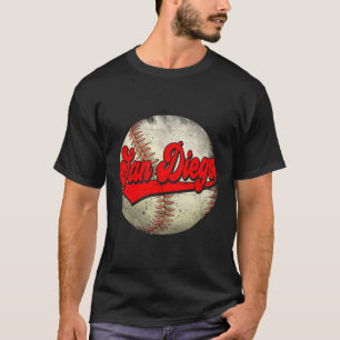 Camiseta Jogador De Beisebol E Ventiladores De San Diego
