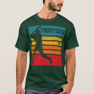 Camiseta Jogador de beisebol em Bateria de 13 Birthday