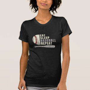 Camiseta Jogador de beisebol Engraçado Reproduza Repetições