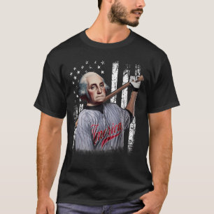 Camiseta Jogador de Beisebol George Washington 4 De Julho