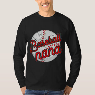Camiseta Jogador de beisebol Nana Jogadora de beisebol Avó