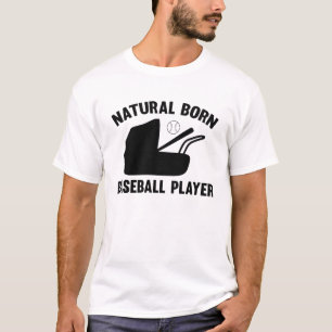 Camiseta Jogador de beisebol Nascer natural