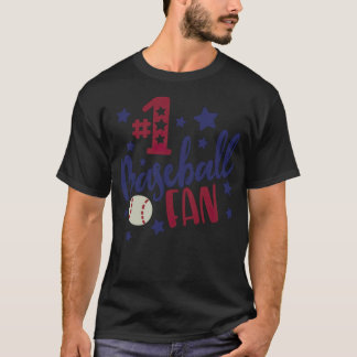 Camiseta Jogador de beisebol número1 diz beisebol c