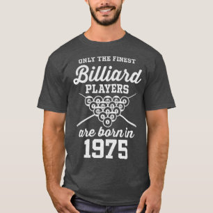 Camiseta Jogador de Bilhar e Piscina de 47 anos 1975, 47° a