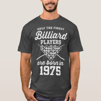 Camiseta Jogador de Bilhar e Piscina de 47 anos 1975, 47° a