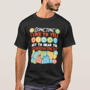 Camiseta Jogador De Bingo Às Vezes Eu Gosto De Gritar Bingo