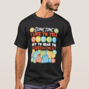 Camiseta Jogador De Bingo Às Vezes Eu Gosto De Gritar Bingo