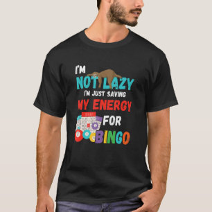 Camiseta Jogador de Bingo da Sorte Não Sou Lpreguiçoso Jogo